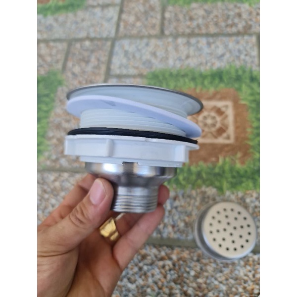 xi phông thoát nước chậu rửa bát D110 cao cấp bằng inox 304