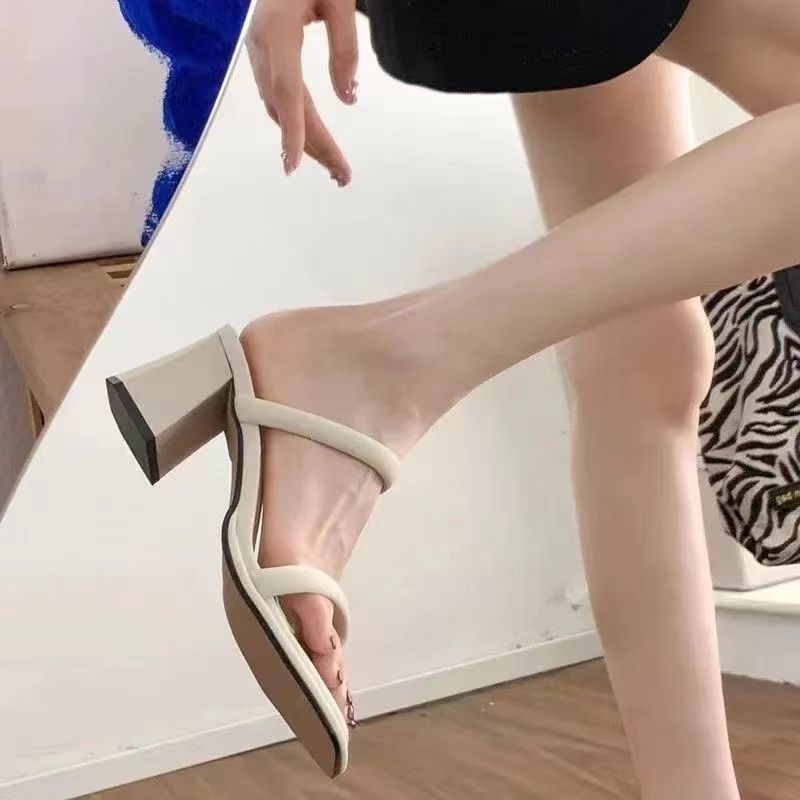 Giày Cao Gót Hở Ngón Chống Trượt Thời Trang Mùa Hè Dành Cho Nữ
