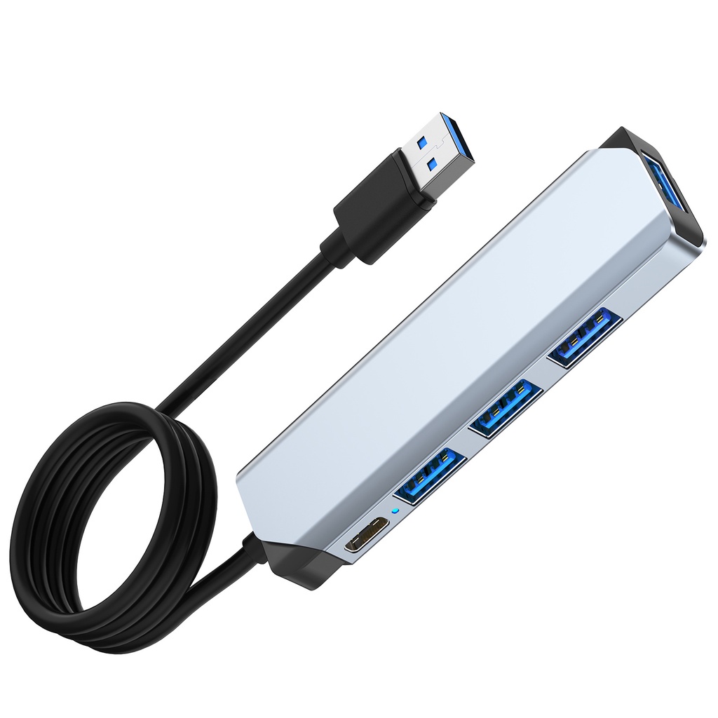Bộ Chuyển Đổi Hub 5 Trong 1 Loại USB-C Sang 4 Cổng USB 3.0 &amp; 2.0 Và 1 Cổng Type C Cho Máy Tính