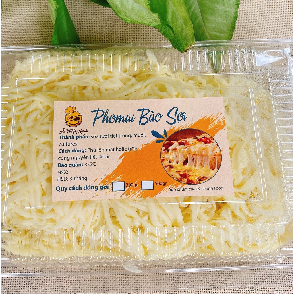 PHÔ MAI KÉO SỢI MOZZARELA nhập khẩu Đức có cắt lẻ
