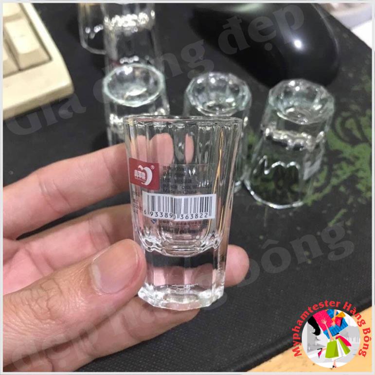 Bộ 6 chén uống rượu Deli gân cao cấp 18ml #5593