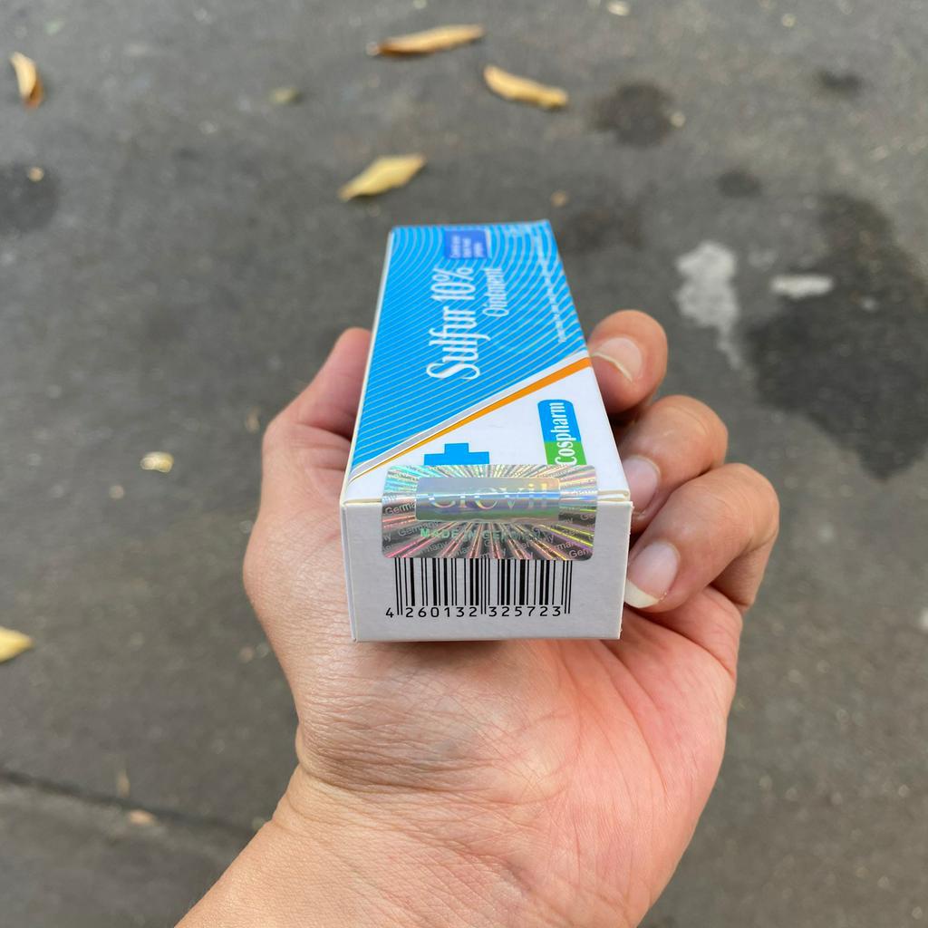 Kem Làm Giảm Mụn, mờ thâm Cospharm Sulfur Ointment 10% 30g