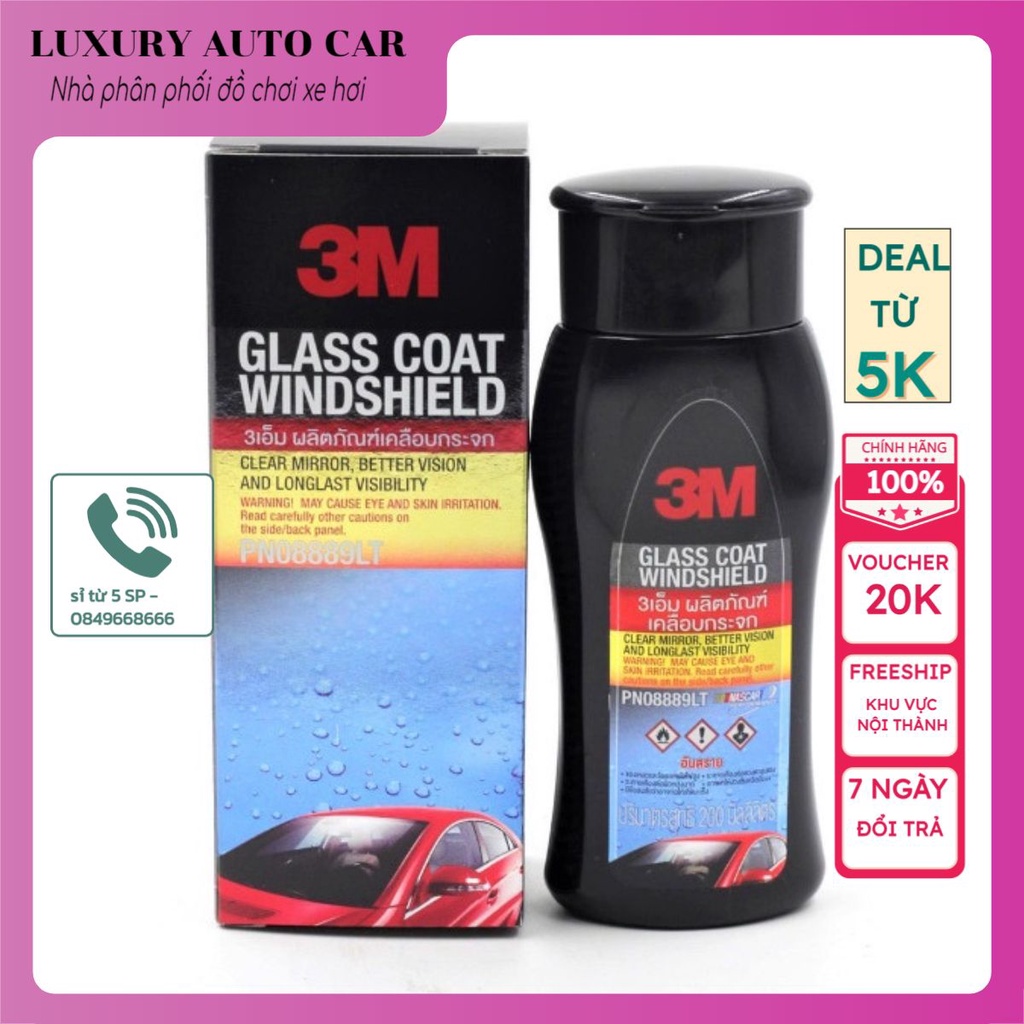 chai phủ nano chống bám nước trên xe Coat Windshield 08889 LT 200ml-chống đọng nước