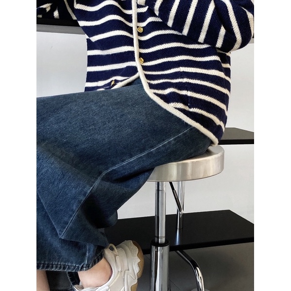 [HÀNG CÓ SẴN] CV001 - Chân váy bò denim dáng dài xẻ trước phong cách Hàn Quốc