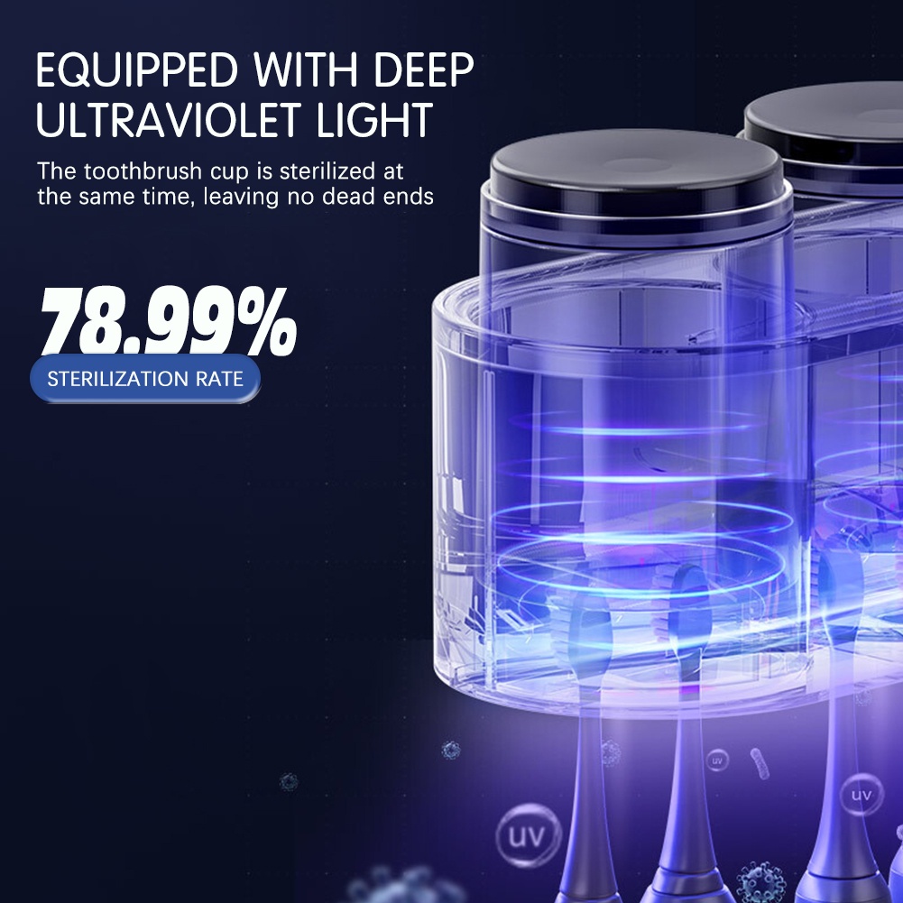 UV Giá Treo Bàn Chải Đánh Răng Bàn Chải Đánh Răng Máy Tiệt Trùng Dụng Cụ Nhả Kem Đánh Răng Thông Minh Vắt Xả Tự Động Gắn Tường Sấy Giá Treo Bàn Chải Đánh Răng Cyn