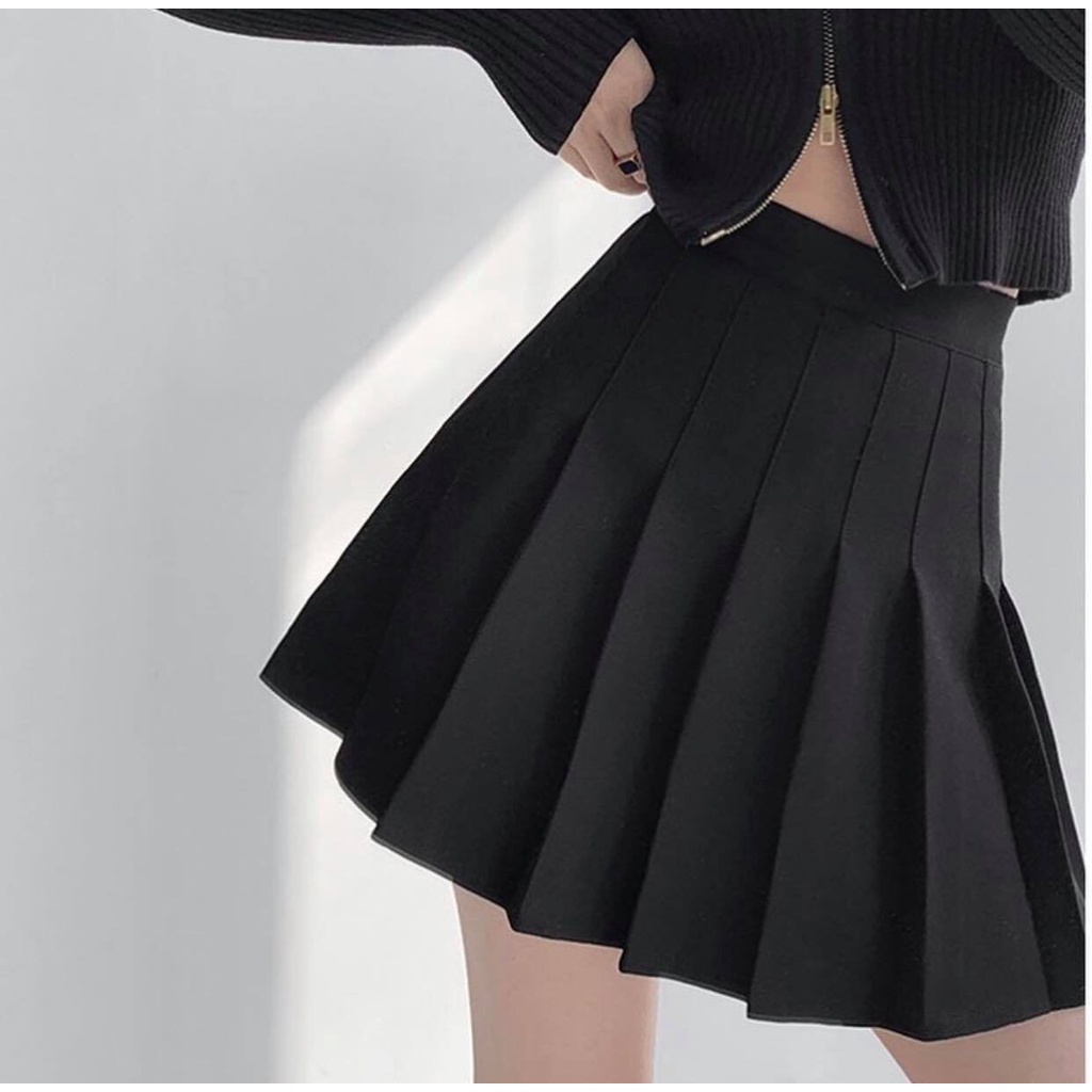 Chân Váy Xếp Ly Chân Váy Tennis Xếp Ly Ngắn Cạp Cao Có Quần Trong Chất Tuyết Mưa Dày Dặn | BigBuy360 - bigbuy360.vn