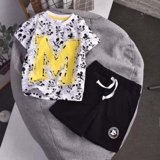 Bộ mickey chữ M siêu xinh cho bé trai.