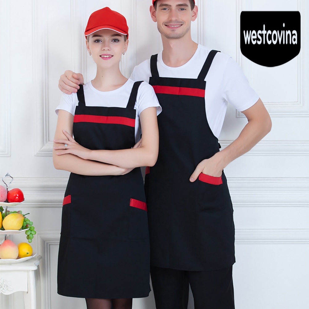 [Hot]☀ Tạp Dề Nấu Ăn Không Tay Có Túi Ốp