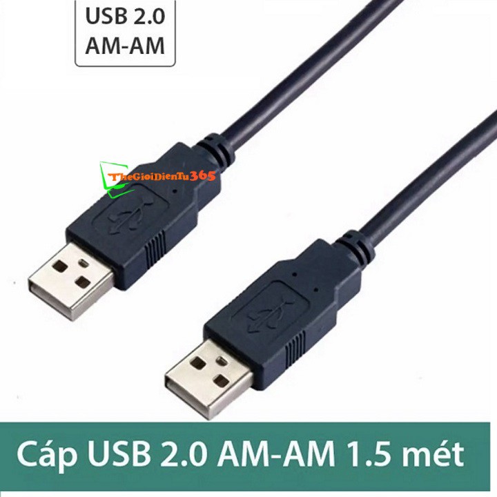 Dây Cáp Nối Dài USB 2.0 Đực - Đực 1.5m