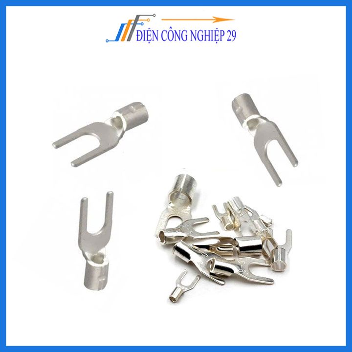 Đầu cos SNB 5.5-6 sử dụng cho cáp 4-6mm²,Đầu cốt chữ Y trần phù hợp cho nhiều loại dây nối