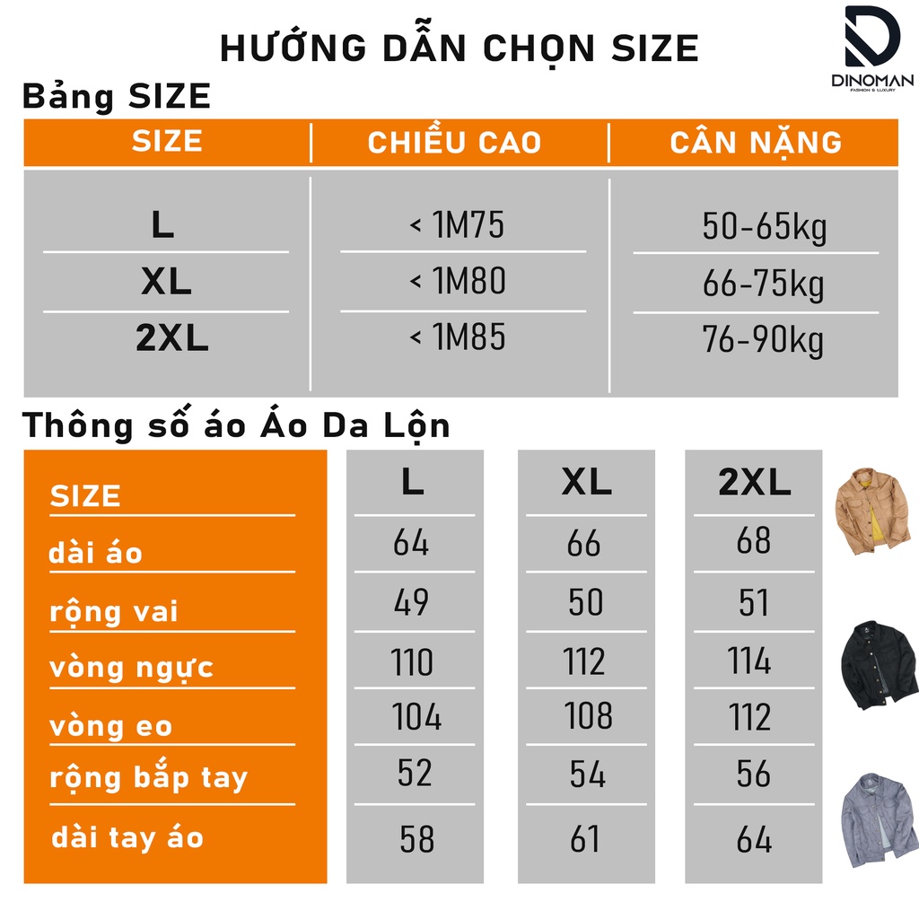 Áo Khoác Da Lộn DINOMAN Cao Cấp Cúc Đồng Cổ Bẻ Trẻ Trung Lịch Lãm