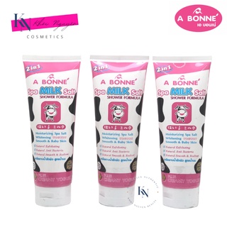 TUÝP Muối Tắm Sữa Bò Thái Lan Spa A Bonne Làm Trắng Da, Tẩy Tế Bào Chết A Bonne 2 in 1 Spa Milk Salt Shower Formula 350g