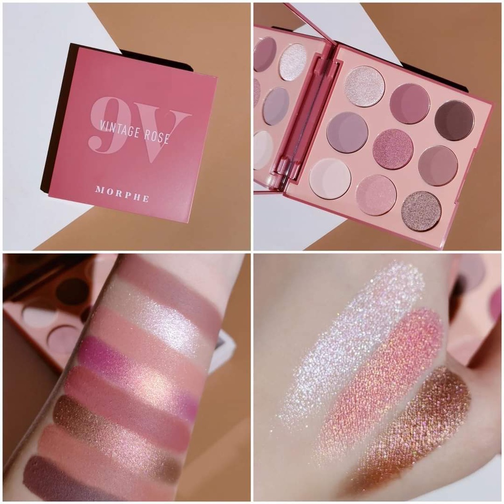 Bảng phấn mắt Morphe 9V Vintage Rose