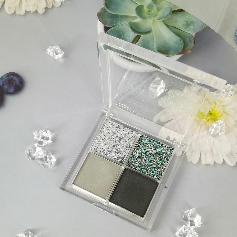 [Hàng mới về] Bảng phấn mắt 4 màu trang đIểm mắt khói Jaded tông cam đất cam đào