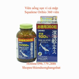 (Date 10/2022) Viên uống sụn vi cá mập Squalene Orihio 360 viên