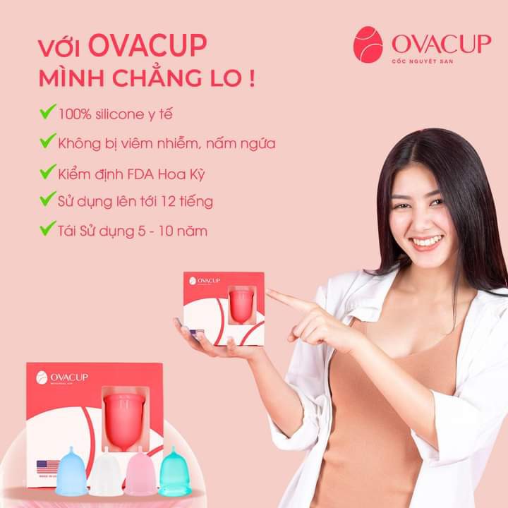 Cốc Nguyệt San Ovacup Nhập Khẩu Mỹ Chính Hãng 💖Tặng Full Quà