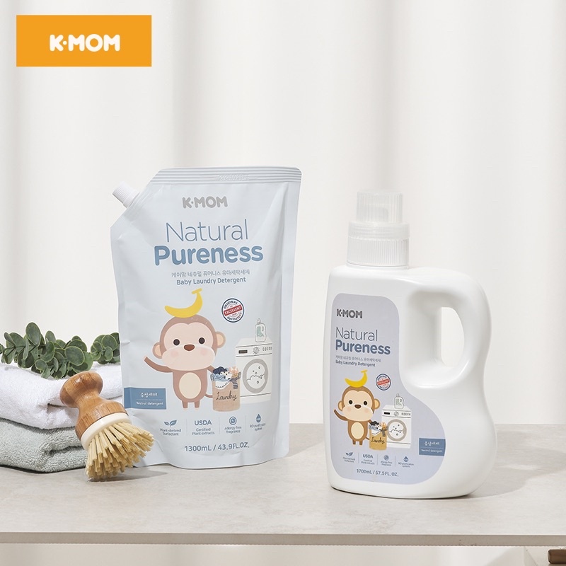 NƯỚC GIẶT ĐỒ SƠ SINH HỮU CƠ K-MOM HÀN QUỐC CAN 1700ml
