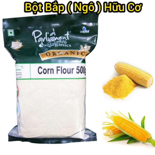 Bột ngô (bột bắp) hữu cơ Parliament 500g