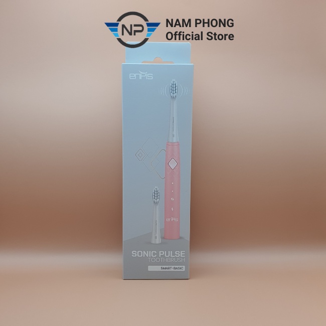 Bàn chải đánh răng điện SMART BASIC chính hãng ENPIS, lông mềm, IPX7, bảo hành 6 tháng, Sonic Pulse Toothbrush