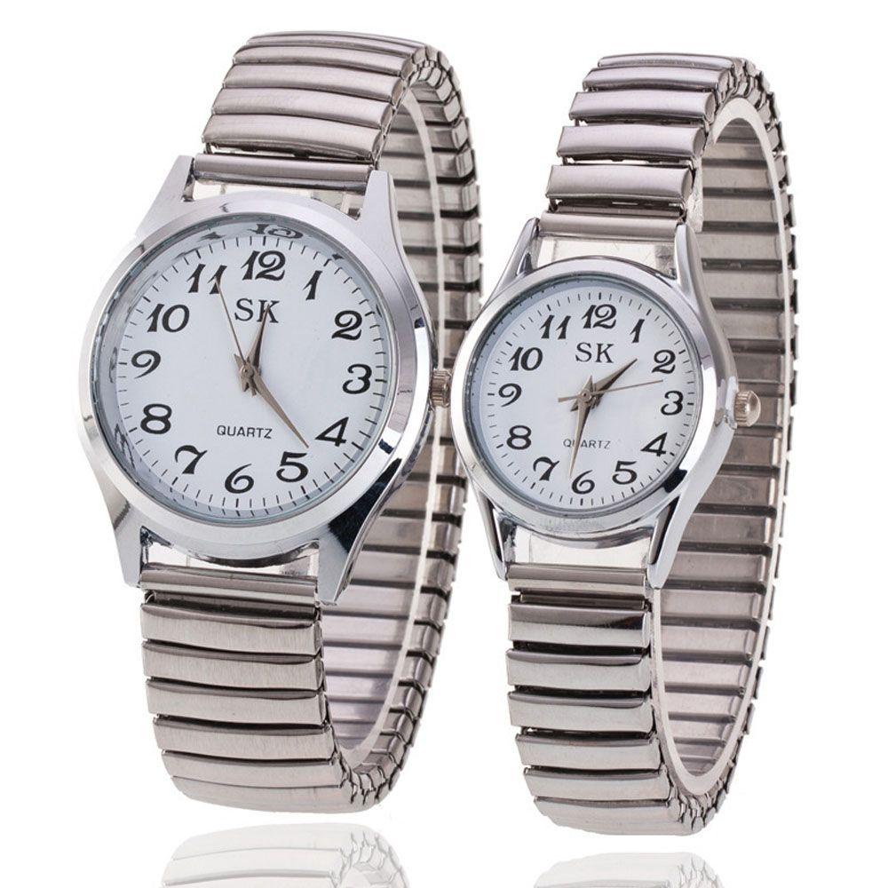 Đồng Hồ Dây Kim Loại Thời Trang Sang Trọng Cho Cặp Đôi