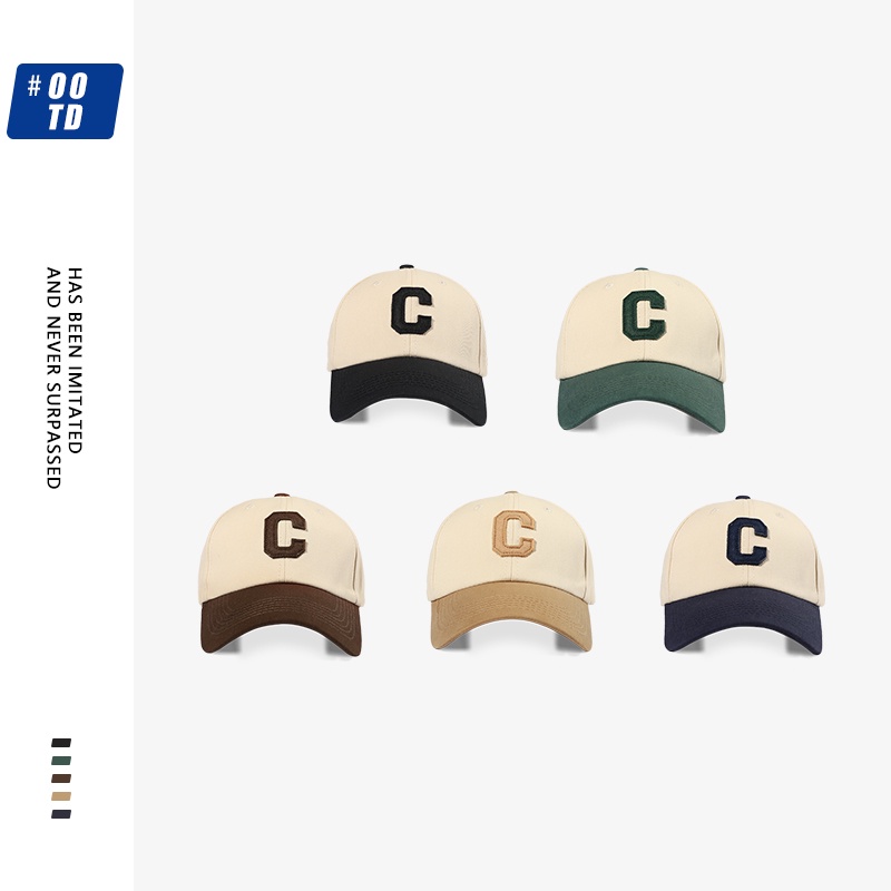 Mũ Lưỡi Trai Phối Màu Tương Phản In Chữ To Kiểu Hàn Quốc Thời Trang Mùa Xuân Cá Tính 2022