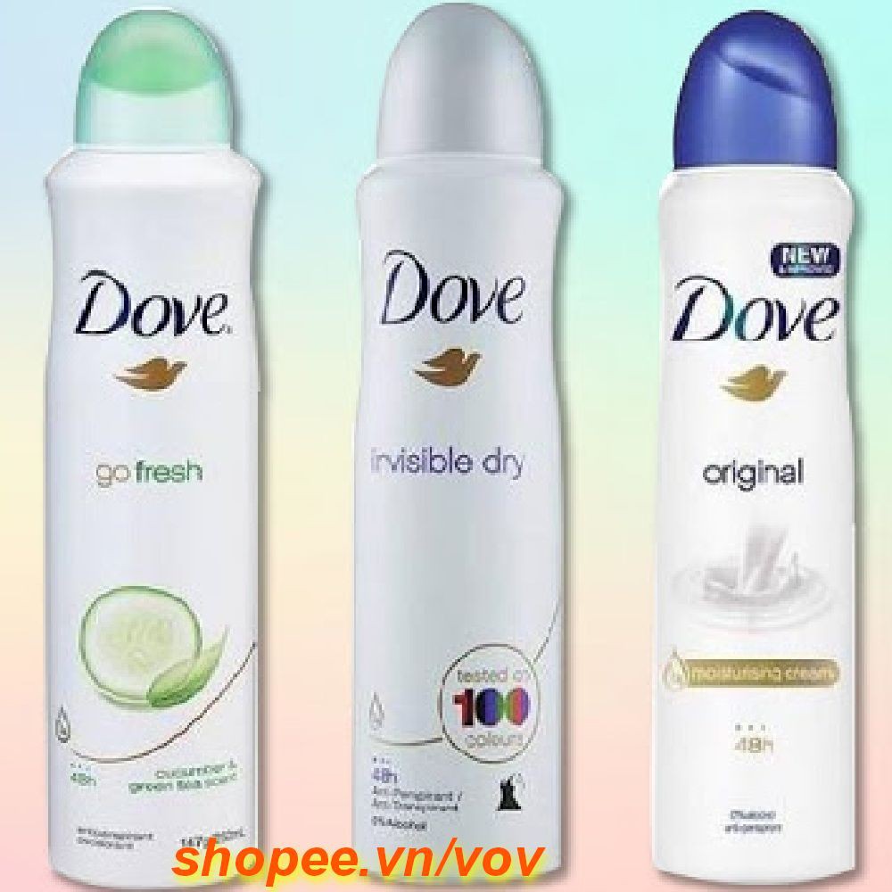 Xịt Khử Mùi Nữ 150Ml Dove Invisible Dry, Vov Cung Cấp & Bảo Trợ.