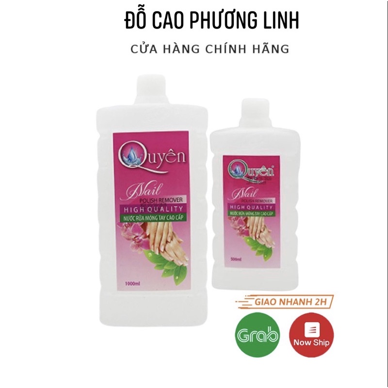 Axiton Quyên 1000ml , 500ml(nước rửa móng,nước ủ phá sơn gel Acetone)