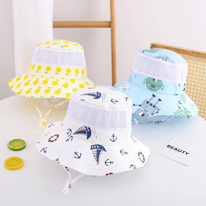 Nón Tai Bèo Phối Lưới Mỏng Thoáng Khí Thời Trang Mùa Hè Xinh Xắn Cho Bé