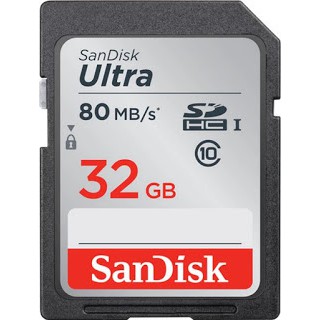 [BH 5 năm] Thẻ nhớ Máy ảnh SD 32GB Ultra Class10 UHS-I 80MB/s giá rẻ