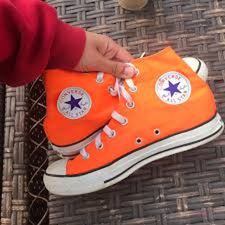 Giày Nữ Sneaker Classic Màu Cam Cao Nữ