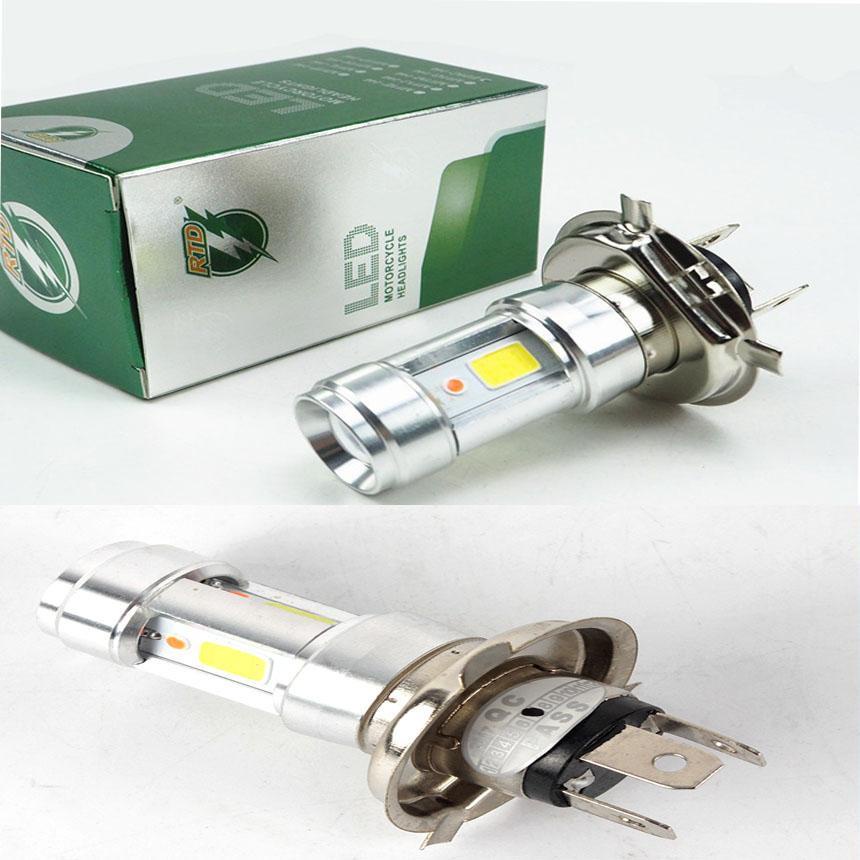 Bóng đèn LED xe máy siêu sáng  Đèn Pha Moto RTD 3 CHÂN Ánh Sáng Xanh Đẹp Lung Linh, Đa Năng Dễ Lắp Đặt
