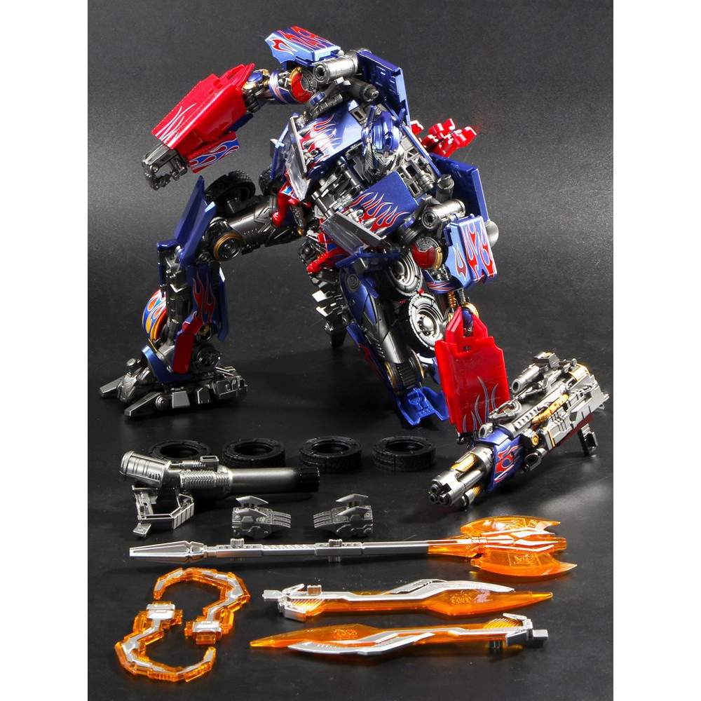 Mô hình Transformer LS-03 LS03 LS03F LS 03 F BMB người máy lắp ghép rô bốt ROBOT biến hình xe Optimus Prime Black Mamba