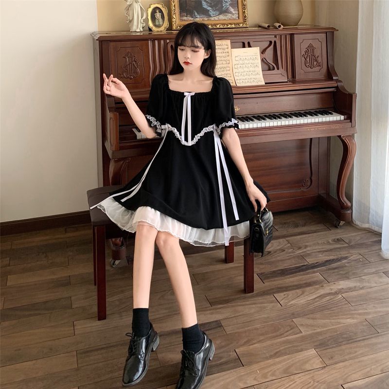 đầm đen đầm tay phồng đầm midi đầm vintage váy tiểu thư sang chảnh đầm cổ vuông đầm ren dự tiệc đầm bigsize nữ váy nữ xinh váy đi chơi đầm đi tiệc đầm nữ