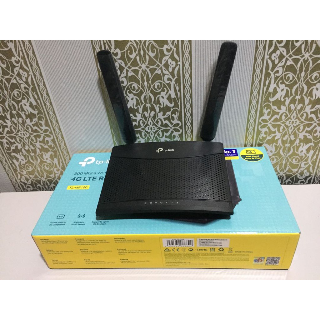 Bộ phát Wifi 4G Tp-link MR100 chuẩn N300 tốc độ 300Mbps. Bảo hành 24 tháng chính hãng