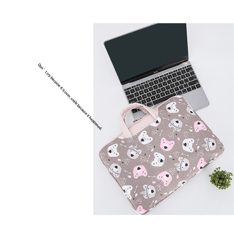 Túi đựng laptop, macbook chống sốc cực êm lót lông họa tiết_tặng kèm túi ví | BigBuy360 - bigbuy360.vn