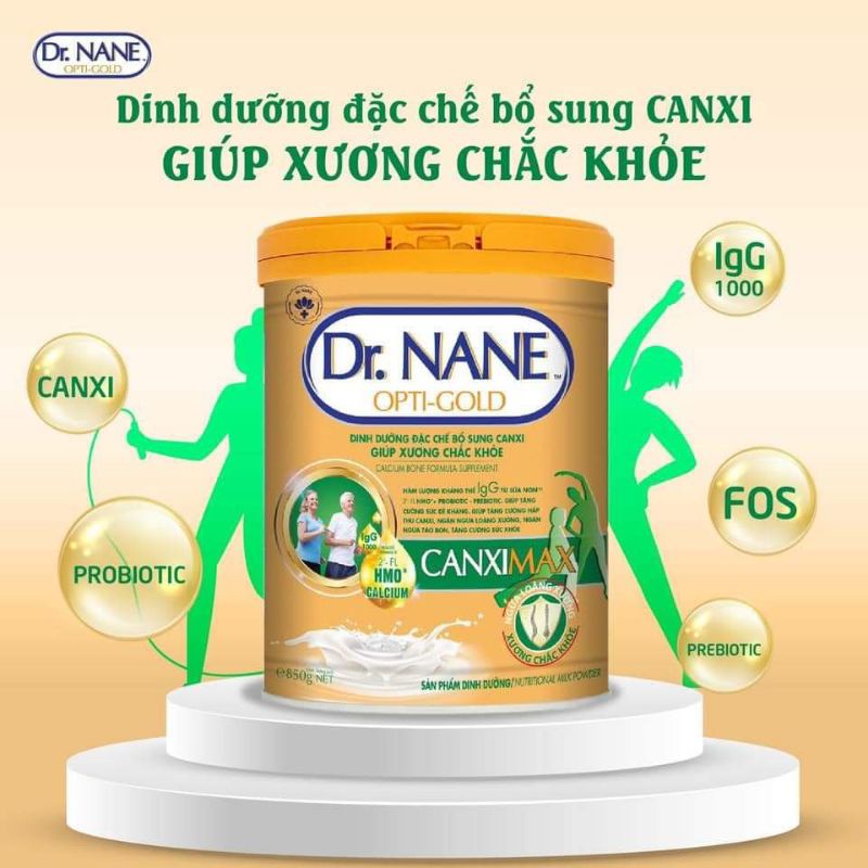 sữa non Dr.NANE CANXIMAX Ngừa loãng xương lon 800g