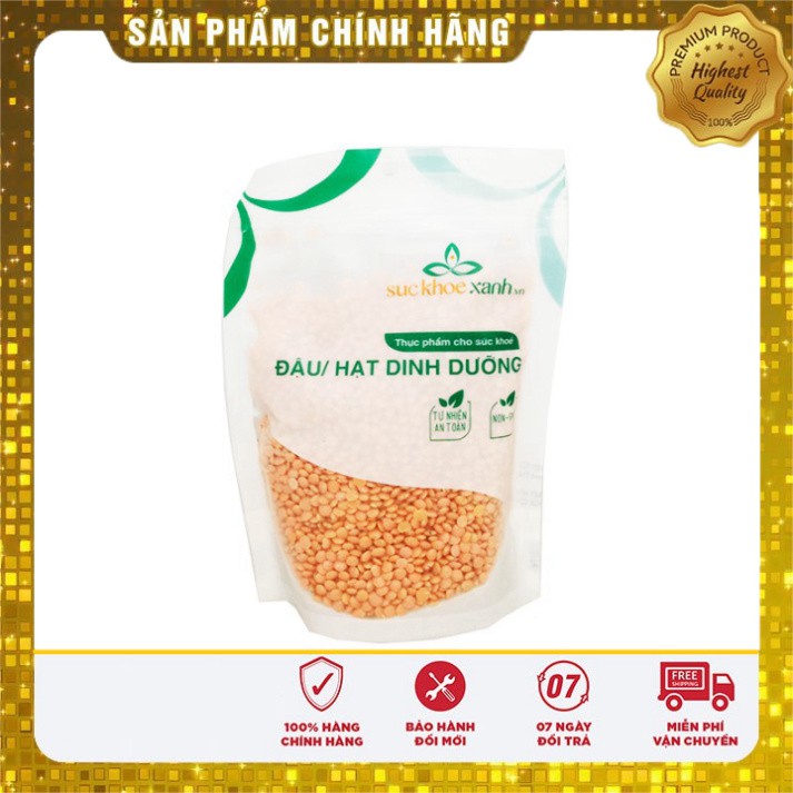 Đậu Lăng Đỏ Tách Vỏ Canada 500Gr 💝FREE SHIP💝 Đậu Lăng Đỏ Hữu Cơ Tách Vỏ Loại 1