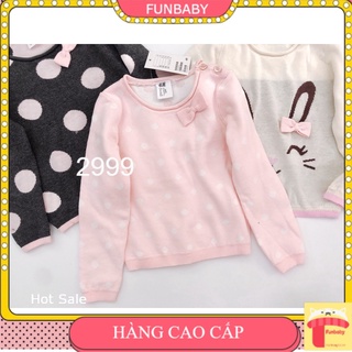 Áo len 2 lớp HM cho bé gái 6 tháng đến 3 tuổi