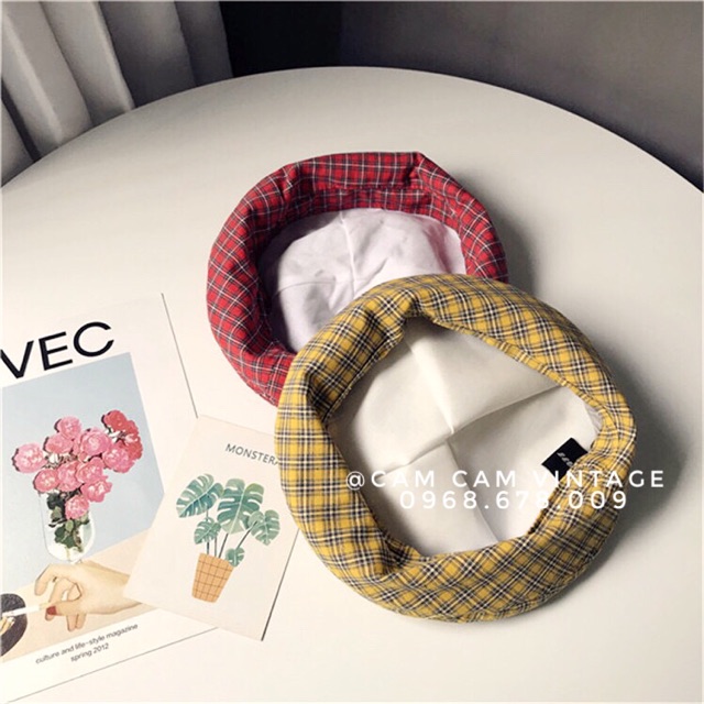 [ SẴN ] MŨ NỒI NÓN NỒI CARO VINTAGE CÁ TÍNH HOTTREND