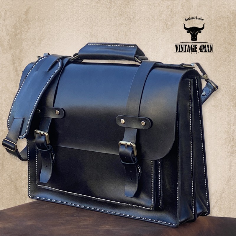 Túi xách công sở da bò cao cấp handmade đựng laptop 14inch | BigBuy360 - bigbuy360.vn