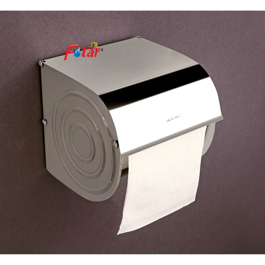 Hộp giấy vệ sinh trong nhà tắm 100% INOX 304 HG2 hàng đặt xưởng sáng bóng chống han gỉ hàng dày chắc chắn HỘP GIẤY NỬA