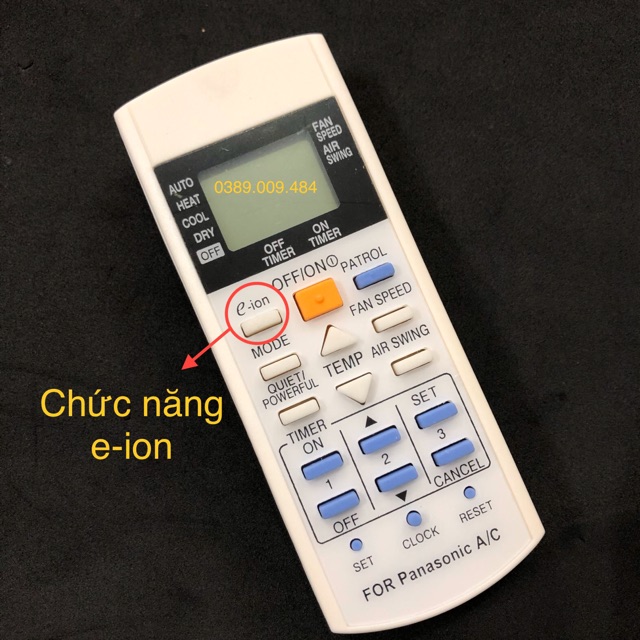 [Mã ELHA22 giảm 5% đơn 300K] Remote máy lạnh PANASONIC 2 chiều - Điều khiển điều hoà PANASONIC 2 chiều