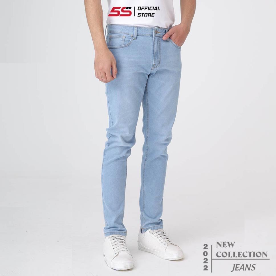 Quần Jean Nam 5S, Chất Cotton Premium, Bền Màu, Không Bai Xù, Co Giãn Thoải Mái, Phom Trẻ Trung (QBD-02) ⚡