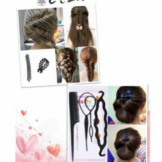 Combo  búi tóc và thắt bím đa năng
