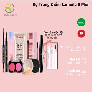 Bộ trang điểm đầy đủ 💙KÈM QUÀ TẶNG💙 LAMEILA  8 món cho phái đẹp set trang điểm chuyên nghiệp  TAYOKA TK-96