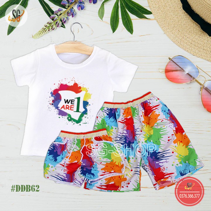Nguyên Bộ Đi Biển We Are One - Đủ Size (DDB62) Áo thun giá sỉ