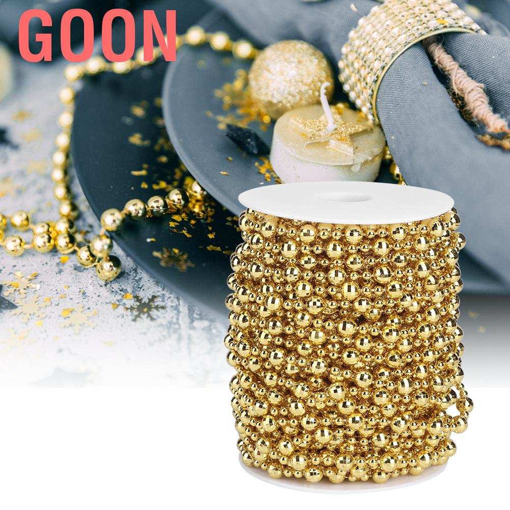 Dây Chuỗi Ngọc Trai Nhân Tạo Dài 20m Dùng Để Trang Trí Cây Thông Giáng Sinh Tiện Dụng