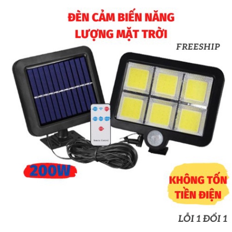 Đèn Năng Lượng Mặt Trời, Đèn Cảm Biến Chuyển Động Ngoài Trời Chống Nước IP65