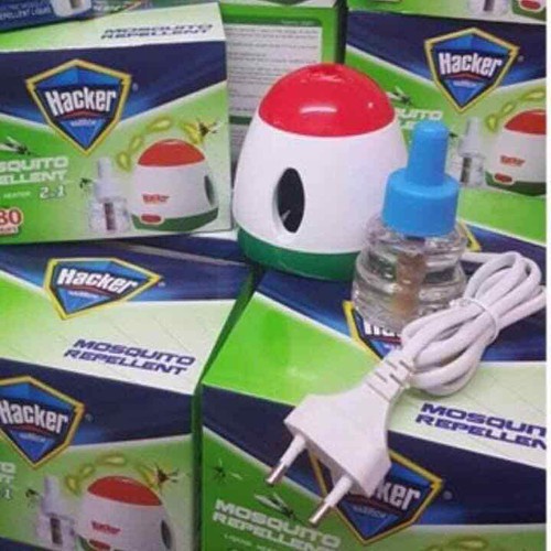 Máy đuổi muỗi xông tinh dầu hacke tặng kèm 1 lọ tinh dầu