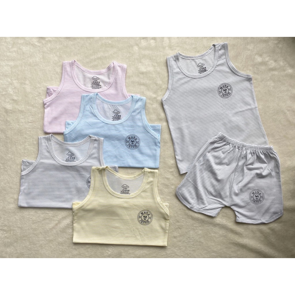 Bộ Cotton Tre Ba Lỗ Hãng Unchi Cho bé QATE90